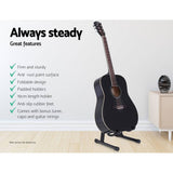 darrahopens Audio & Video > Musical Instrument & Accessories ALPHA Folding Acoustic Guitar Stand Bass Floor Rack Holder Accessories Pack