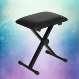 Darrahopens Audio & Video > Musical Instrument & Accessories Alpha Piano Stool Adjustable Height Keyboard Seat Portable Bench Chair Black