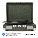 Darrahopens Audio & Video > Musical Instrument & Accessories Crosley Cruiser Plus Bluetooth Turntable 3 Speed Ostrich Green
