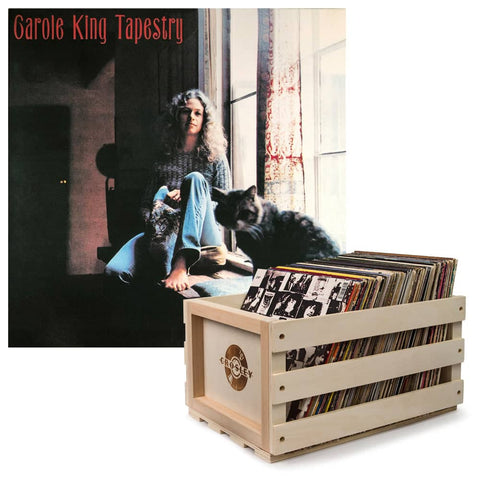 Darrahopens Audio & Video > Musical Instrument & Accessories Crosley Record Storage Crate & Carole King Tapestry Vinyl Album Bundle