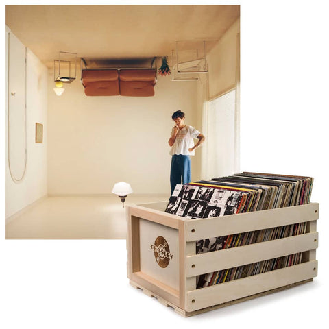 Darrahopens Audio & Video > Musical Instrument & Accessories Crosley Record Storage Crate & Harry Styles Harry's House Vinyl Album Bundle