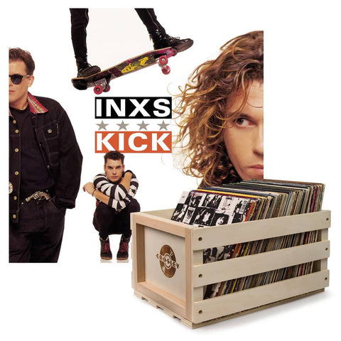 Darrahopens Audio & Video > Musical Instrument & Accessories Crosley Record Storage Crate & Inxs Kick - Vinyl Album Bundle