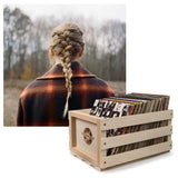 Darrahopens Audio & Video > Musical Instrument & Accessories Crosley Record Storage Crate & Taylor Swift - Evermore - Double Vinyl Album Bundle