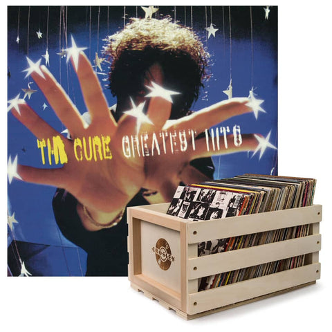Darrahopens Audio & Video > Musical Instrument & Accessories Crosley Record Storage Crate & The Cure Greatest Hits - Double Vinyl Album Bundle