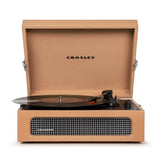 Darrahopens Audio & Video > Musical Instrument & Accessories Crosley Voyager Bluetooth Portable Turntable - Tan + Bundled Crosley Record Storage Display Stand