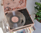 Darrahopens Audio & Video > Musical Instrument & Accessories Crosley Voyager Floral - Bluetooth Portable Turntable