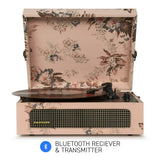Darrahopens Audio & Video > Musical Instrument & Accessories Crosley Voyager Floral - Bluetooth Portable Turntable