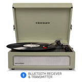 Darrahopens Audio & Video > Musical Instrument & Accessories Crosley Voyager Sage - Bluetooth Portable Turntable