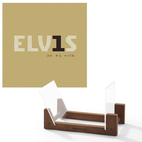 Darrahopens Audio & Video > Musical Instrument & Accessories Elvis Presley Elvis 30 #1 Hits Vinyl Album & Crosley Record Storage Display Stand