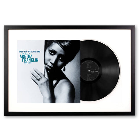 Darrahopens Audio & Video > Musical Instrument & Accessories Framed Aretha Franklin Knew You Were Waiting: The Best of Aretha Franklin 1980-2014 Vinyl Album Art