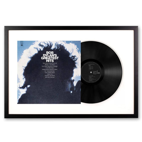 Darrahopens Audio & Video > Musical Instrument & Accessories Framed Bob Dylan Greatest Hits Vinyl Album Art