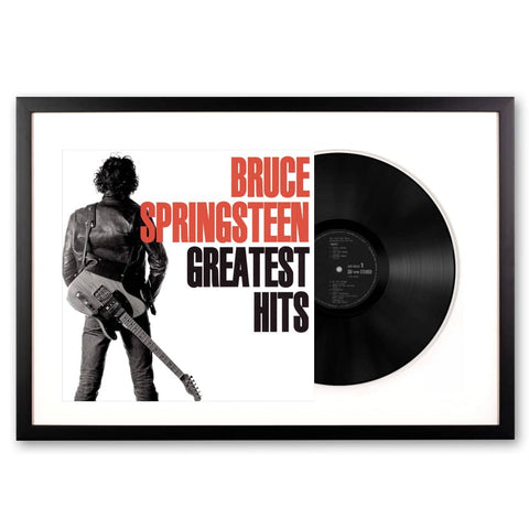 Darrahopens Audio & Video > Musical Instrument & Accessories Framed Bruce Springsteen Greatest Hits Vinyl Album Art