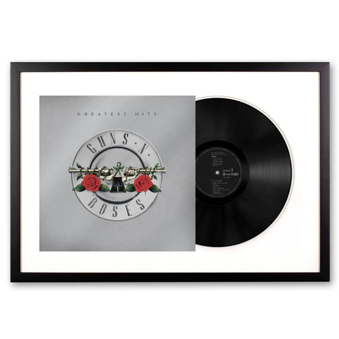 Darrahopens Audio & Video > Musical Instrument & Accessories Framed Guns N Roses Greatest Hits - Double Vinyl Album Art