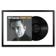 Darrahopens Audio & Video > Musical Instrument & Accessories Framed Johnny Cash the Essential Johnny Cash Vinyl Album Art