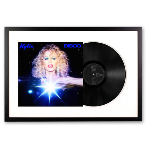 Darrahopens Audio & Video > Musical Instrument & Accessories Framed Kylie Disco - Black Vinyl Album Art