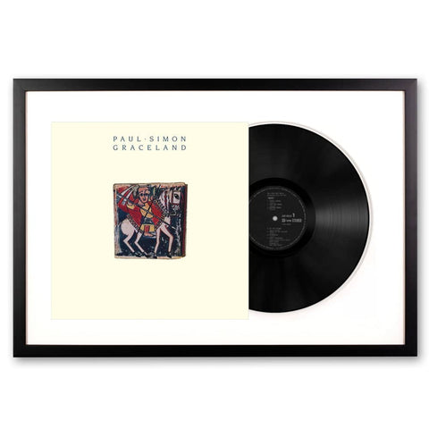 Darrahopens Audio & Video > Musical Instrument & Accessories Framed Paul Simon Graceland Vinyl Album Art