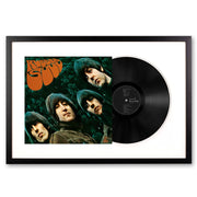 Darrahopens Audio & Video > Musical Instrument & Accessories Framed The Beatles Rubber Soul - Vinyl Album Art