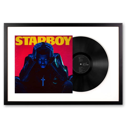 Darrahopens Audio & Video > Musical Instrument & Accessories Framed The Weeknd Starboy - Double Vinyl Album Art