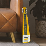 Darrahopens Audio & Video > Musical Instrument & Accessories Karrera 29in 6-String Lap Steel Hawaiian Guitar - Metallic Gold
