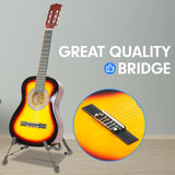 Darrahopens Audio & Video > Musical Instrument & Accessories Karrera 34in Acoustic Wooden Childrens Guitar - Sunburst