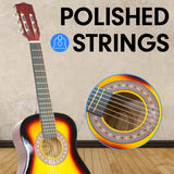 Darrahopens Audio & Video > Musical Instrument & Accessories Karrera 34in Acoustic Wooden Childrens Guitar - Sunburst