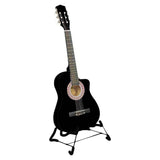 Darrahopens Audio & Video > Musical Instrument & Accessories Karrera 38in Cutaway Acoustic Guitar with guitar bag - Black