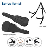 Darrahopens Audio & Video > Musical Instrument & Accessories Karrera 38in Pro Cutaway Acoustic Guitar with guitar bag - Natural