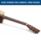 Darrahopens Audio & Video > Musical Instrument & Accessories Karrera 38in Pro Cutaway Acoustic Guitar with guitar bag - Natural