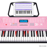 Darrahopens Audio & Video > Musical Instrument & Accessories Karrera 61 Keys Electronic LED Piano Keyboard with Stand - Pink