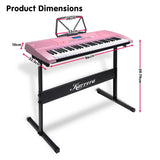 Darrahopens Audio & Video > Musical Instrument & Accessories Karrera 61 Keys Electronic LED Piano Keyboard with Stand - Pink