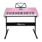 Darrahopens Audio & Video > Musical Instrument & Accessories Karrera 61 Keys Electronic LED Piano Keyboard with Stand - Pink