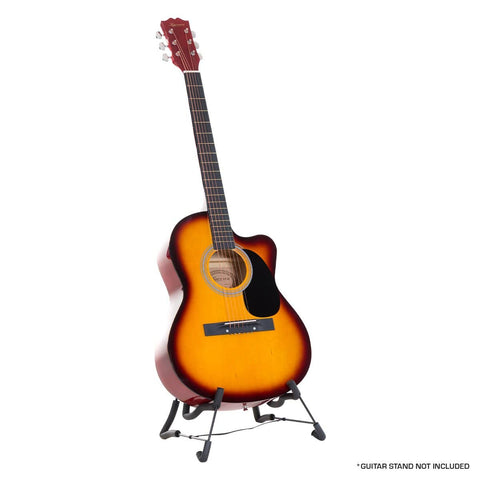 Darrahopens Audio & Video > Musical Instrument & Accessories Karrera Acoustic Cutaway 40in Guitar - Sunburst