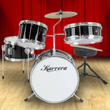 Darrahopens Audio & Video > Musical Instrument & Accessories Karrera Children's 4pc Drum Kit - Black