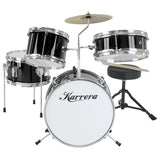 Darrahopens Audio & Video > Musical Instrument & Accessories Karrera Children's 4pc Drum Kit - Black