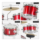 Darrahopens Audio & Video > Musical Instrument & Accessories Karrera Children's 4pc Drum Kit - Red