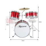 Darrahopens Audio & Video > Musical Instrument & Accessories Karrera Children's 4pc Drum Kit - Red