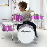 Darrahopens Audio & Video > Musical Instrument & Accessories Karrera Childrens 4pc Drum Kit - Purple