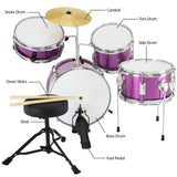 Darrahopens Audio & Video > Musical Instrument & Accessories Karrera Childrens 4pc Drum Kit - Purple
