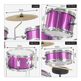 Darrahopens Audio & Video > Musical Instrument & Accessories Karrera Childrens 4pc Drum Kit - Purple