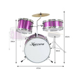 Darrahopens Audio & Video > Musical Instrument & Accessories Karrera Childrens 4pc Drum Kit - Purple