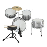 Darrahopens Audio & Video > Musical Instrument & Accessories Karrera Childrens 4pc Drum Kit - Silver