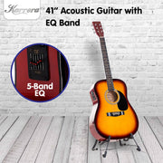 Darrahopens Audio & Video > Musical Instrument & Accessories Karrera Electronic Acoustic Guitar 41in  - Sunburst