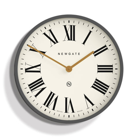 Darrahopens Audio & Video > Musical Instrument & Accessories Newgate Mr Butler Wall Clock Moonstone Grey