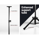 darrahopens Audio & Video > Musical Instrument & Accessories Set of 2 Adjustable 120CM Speaker Stand - Black