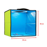 darrahopens Audio & Video > Photography 12'' LED Light Room Photo Studio Photography Lighting Tent Kit Backdrop Cube Box