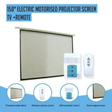 darrahopens Audio & Video > Photography 150" Electric Motorised Projector Screen TV +Remote
