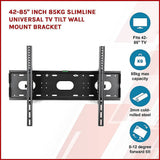 darrahopens Audio & Video > Photography 42-85" Inch 85kg Slimline Universal TV Tilt Wall Mount Bracket