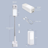 Darrahopens Audio & Video > Photography LED Portable Phone Holder Stand Wireless Remote Dimmable Selfie Fill Light Lamp White