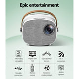 darrahopens Audio & Video > Projectors & Accessories Mini Video Projector Wifi USB HDMI Portable 50ANSI Lumens HD 1080P Home Theater