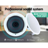 darrahopens Audio & Video > Speakers 2 x 6" In Ceiling Speakers Home 80W Speaker Theatre Stereo Outdoor Multi Room